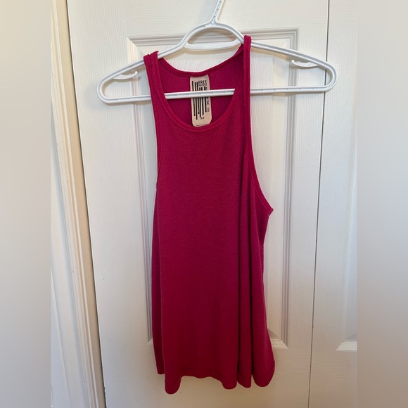 Free People Long Beach Tank Hot Pink - Picture 4 of 4
